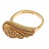 Womens Clear CZ Gold 925 Silver Authentic Ring