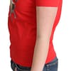 Red Cotton Come Play 4 Us Print Tops Blouse T-shirt