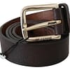 Black Leather Logo Design Cintura Buckle Fashion Waist Belt