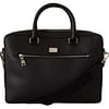 Dolce & Gabbana Black Leather Shoulder Hand Messenger Laptop Bag