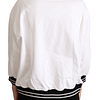 White D&G Crewneck Pullover Sweater