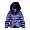 Yes Zee Blue Nylon Jackets & Coat