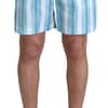 Dolce & Gabbana Blue Striped Beachwear Swimshorts