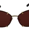 Dolce & Gabbana DG2214 Violet Women Cat Eye Mirrored Eyewear Sunglasses