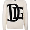 Dolce & Gabbana White Wool Sweater