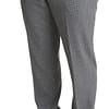 Gray Wool Checkered Dress Men Formal Trouser Pants