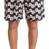 Dolce & Gabbana Black Logo Mens Beachwear Swimwear Shorts