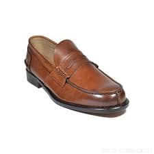Saxone of scotland natural calf leather mens loafers shoes