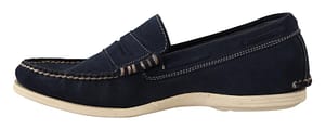 Blue Suede Low Top Mocassin Loafers Casual Men Shoes