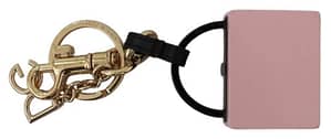 Gold Metal Charm Mini Bag Keychain Keyring
