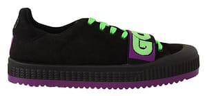 Gcds Multicolor Suede Low Top Lace Up Sneakers Casual Men Shoes