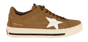 Golden Goose Brown Leather Sneakers