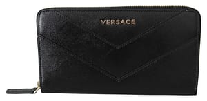 Versace Zip Around Leather Wallet