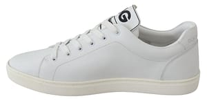 White Leather Low Top Casual DG Sneakers Shoes
