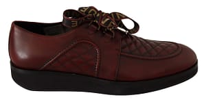 Dolce & gabbana red leather lace up dress formal shoes