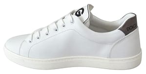 White Leather Heart Low Top Sneakers Mens Shoes