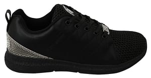 Philipp Plein Black Casual Running Sneakers Shoes