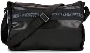 Bikkembergs Black PU Leather Shoulder Bag