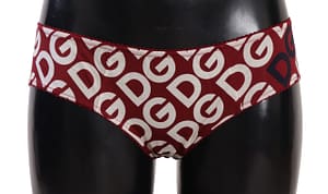 Dolce & Gabbana Multicolor DG Logo Print Slip Bottom Underwear