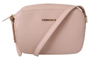 Versace Leather Camera Crossbody Bag