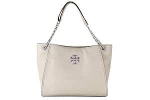 Tory Burch Britten Small Pebbled Leather Slouchy Tote Handbag