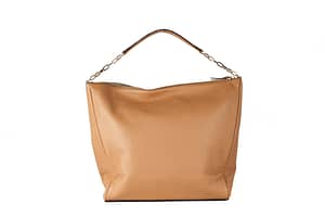 Carter Pebbled Leather Slouchy Hobo Shoulder Handbag