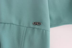 Green 3/4 sleeved sheath dress
