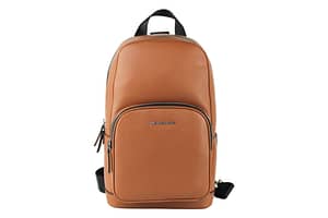 Michael Kors Cooper Medium Pebbled Leather Commuter Slingpack Bag (Luggage)