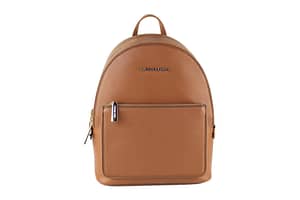 Michael Kors Adina Medium Pebbled Leather Convertible Backpack Bookbag (Luggage Solid)