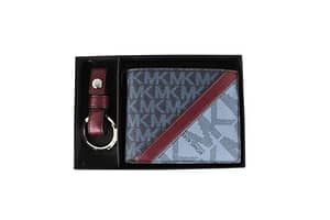 Michael Kors Gifting Slim Signature Bifold with Key Fob Box Set (Admiral/Denim/Multi)