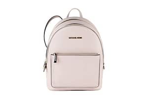 Michael Kors Adina Medium Pebbled Leather Convertible Backpack Bookbag (Powder Blush Solid)