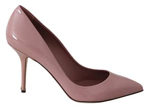 Dolce & Gabbana Pink Patent Leather Heels Pumps Shoes