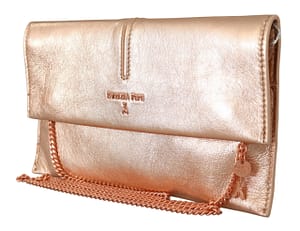 Gold Leather Chain Shoulder Strap Women Bag