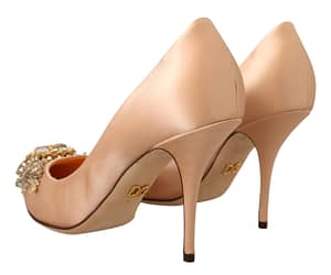 Dolce & Gabbana Nude Crystal Embellishment Pumps Shoes