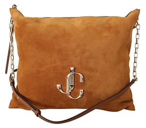 Jimmy Choo Varenne Cuoio Leather Shoulder Bag