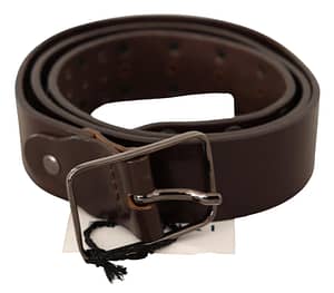 Brown Studs Buckle Waist Belt
