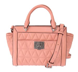 Michael Kors Pink VIVIANNE Leather Messenger Bag