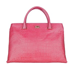 Cavalli Class Rosa Calfskin Handbag