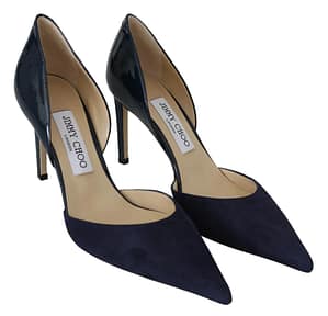 Darylin 85 Navy Leather Pumps
