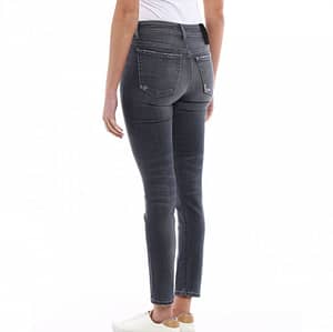 Gray Denim Skinny Fit Women's Jeans