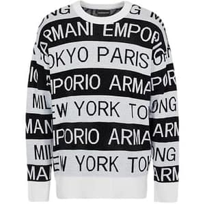 Emporio Armani White Viscose Sweater
