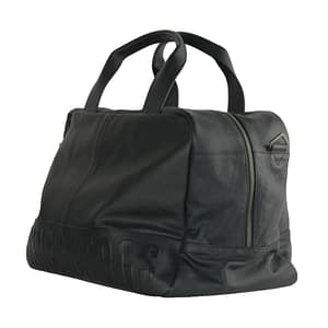 Black Leather Travel And Sport Bag