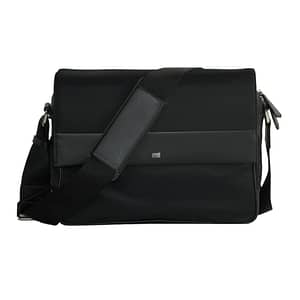 Cavalli Class Black Nylon Shoulder Bag