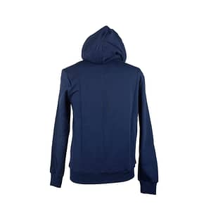 Blue Cotton Logo Stamp Hooded Sweater
