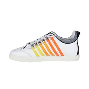 Dsquared2 White Calf Leather Low Sneakers
