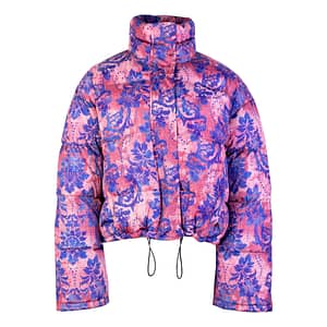 Versace Jeans Couture Cropped Polyester Printed Jacket