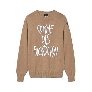 Comme Des Fuckdown Brown Wool Sweater