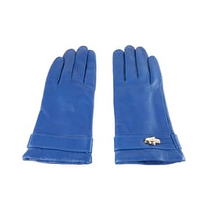 Cavalli Class Blue Cqz.001 Lamb Leather Gloves