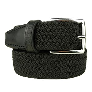 Baldinini Black Fabric Belt