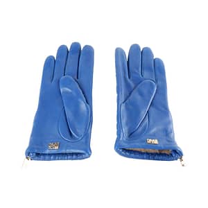 Blue cqz. 003 lamb leather gloves
